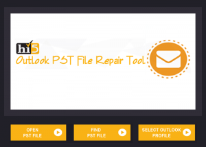 software - Hi5 Software Outlook PST File Repair 1.0.0.1 screenshot