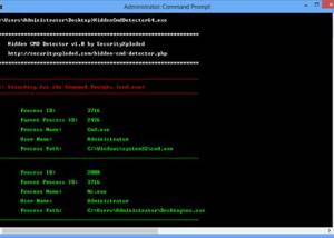 software - Hidden Cmd Detector 1.5 screenshot