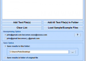 Hide Email Address Characters Software screenshot