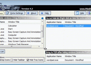 software - Hide Windows Free 4.4 screenshot