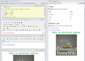 HomeWiki screenshot