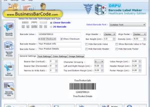 software - Hospital Barcode Fonts 9.3.0.1 screenshot