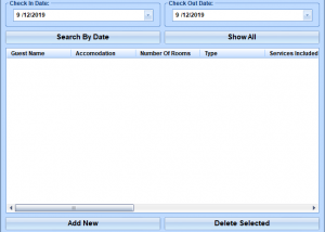 software - Hotel Reservation and Management Database Software 7.0 screenshot