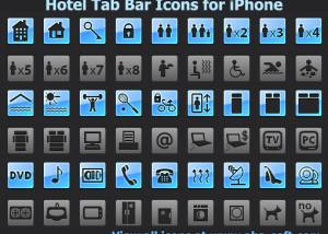 software - Hotel Tab Bar Icons for iPhone 2013.2 screenshot