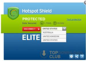 software - Hotspot Shield 12.8.3 screenshot