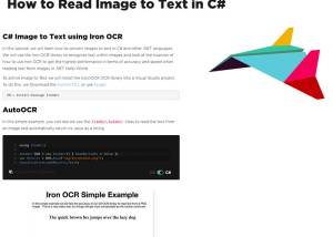 How to Read Text from an Image in C# screenshot