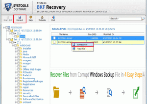 software - How to Restore Corrupt BKF File 6.0 screenshot