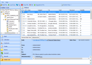 software - Save PST Files as PDF 7.0 screenshot