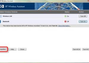 Full HP Wireless Assistant screenshot