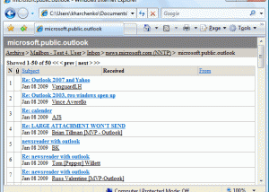 software - HTML Email Archiver for Outlook 2.0.1 screenshot