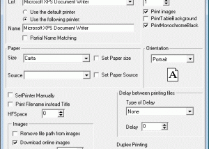 software - HTMLPrint 9.09 screenshot