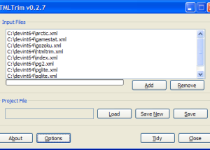 software - HTMLTrim 0.2.8 screenshot