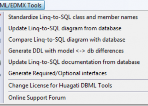 software - Huagati DBML / EDMX Tools 2.32 screenshot