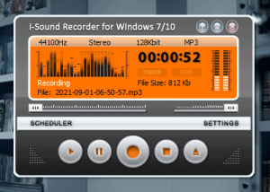 Full i-Sound Recorder for Windows 7/10 screenshot