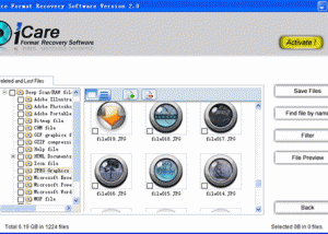 software - iCare Format Recovery Free 1.2 screenshot