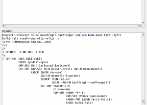 IcePaHC for Windows - Icelandic Treebank screenshot