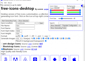 software - icons-font-desktop for Windows 1.1.4 screenshot