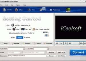 iCoolsoft AMV Converter screenshot