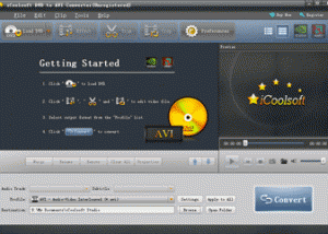 software - iCoolsoft DVD to AVI Converter 5.0.6 screenshot