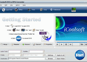 iCoolsoft DVD to DPG Converter screenshot