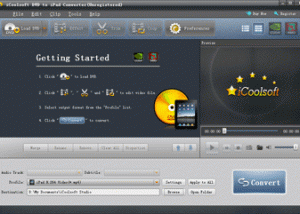 iCoolsoft DVD to iPad Converter screenshot