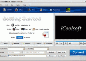 software - iCoolsoft Flash Video Converter 3.1.12 screenshot