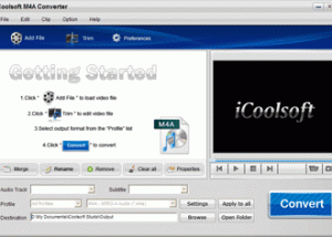 iCoolsoft M4A Converter screenshot