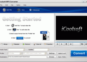 software - iCoolsoft MP3 Converter 3.1.10 screenshot