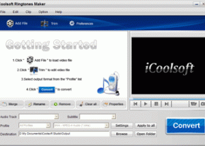 iCoolsoft Ringtones Maker screenshot