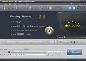 iCoolsoft Total Video Converter screenshot