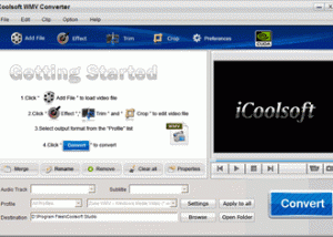 iCoolsoft WMV Converter screenshot