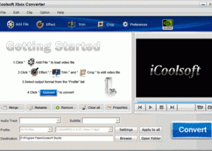 iCoolsoft Xbox Converter screenshot