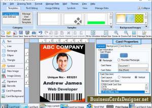 software - ID Cards Designer Software 9.5.9.8 screenshot