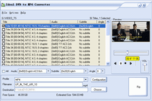 software - Ideal DVD to MP4 Converter 1.0.1 screenshot