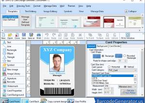 Identity card Generator Software screenshot