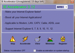 software - IE Accelerator 3.12 screenshot