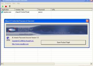 software - IE Asterisk Password Uncover 1.8.5 screenshot