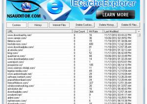 IeCacheExplorer screenshot