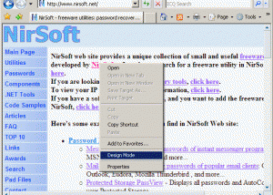 IEDesignMode screenshot