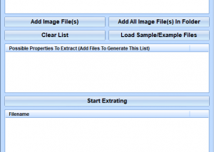 Image Metadata Properties Extractor Software screenshot