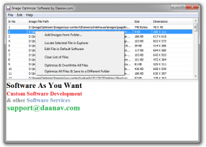 software - Image Optimizer Software 1.0 screenshot