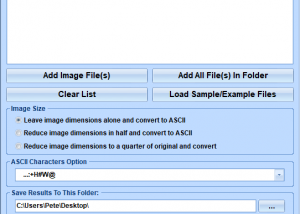 software - Image To ASCII Image Converter Software 7.0 screenshot