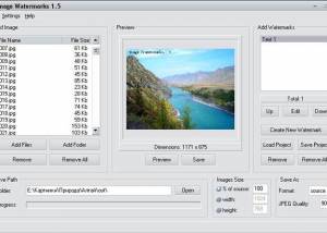 software - Image Watermarks 1.52 screenshot
