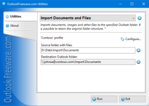 software - Import Documents and Files for Outlook 4.20 screenshot