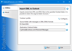 software - Import EML to Outlook 4.20 screenshot