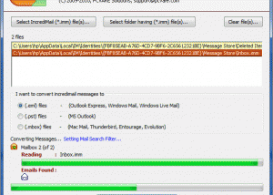 software - Import IMM to Outlook Express 6.04 screenshot