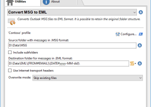 software - Import Messages from MSG Format 5.0.1 screenshot