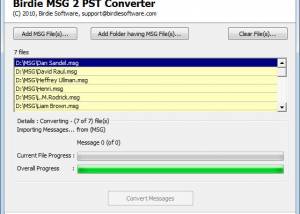 software - Import MSG to PST 1.8 screenshot