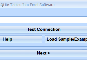 software - Import Multiple SQLite Tables Into Excel Software 7.0 screenshot