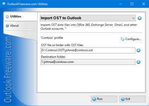 software - Import OST to Outlook 5.0 screenshot